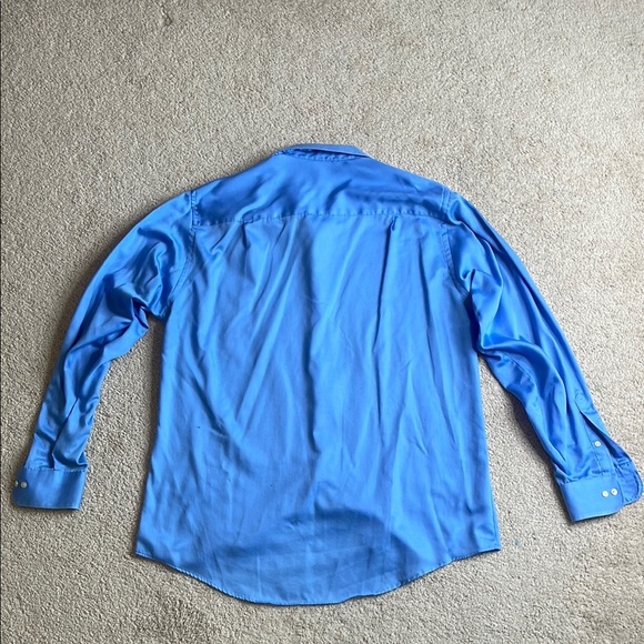 Geoffrey Beene Blue Casual Button Down Shirt - Picture 6 of 6